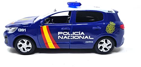 PLAYJOCS GT-8095 Coche POLICÍA Nacional. Vehículo metálico, Juguete Ideal para niños y coleccionistas.