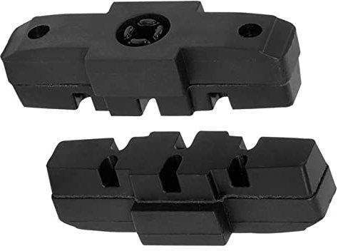 URPIZY 1 Paar/2 Stück Bremsgummi Bremsschuh Fahrrad Bremsbelag Geräuscharme Bremsbeläge Bremsklötze Bremsbacken für Hydraulische Felgenbremse HS11/ HS22/ HS33 50mm Schwarz,Hohe Bremsleistung