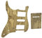 CAZARU Maple Wood Strat SSH HSH HH Electrick Guitar Pickguard & Backpla Kratzplatte für Gitarrenzubehör