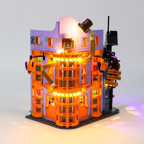 BRIKSMAX 76422 Led Licht für Lego Winkelgasse: Weasleys Zauberhafte Zauberscherze - Compatible with Lego Harry Potter Bausteinen Modell - Ohne Lego Set