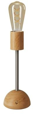 creative cables - Lampada portatile e ricaricabile Cabless02 con lampadina Edison dorata - Con lampadina, Neutro