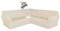 CLGTY Wasserdicht Sofabezug Ecksofa, 3 Stücke Bezug Für Ecksofas L-Form Sofa Bezug Eckcouch Antirutsch Sofahusse Für Wohnzimmer-Beige-7 Sitzer