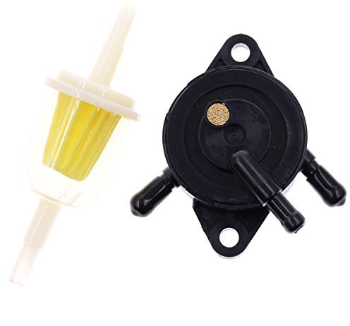 Ewillownm Compatible avec la pompe à carburant pour tracteur de tondeuse à gazon Kohler 17HP-25 HP, pompe à carburant à vide à gaz avec filtre à carburant pour Honda Yamaha John Deere