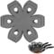 BYKITCHEN Pan Protectors for Stacking, Gray Saucepan Protectors, 6PCS and 3 Different Sizes, Pan Separators in Kitchen Cupboard