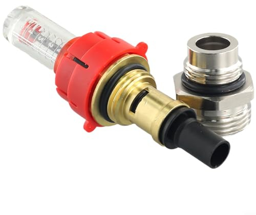 WIIYENA Fußbodenheizung Krümmer Durchflussregler Haltbares Messing Durchflussanzeige DN25