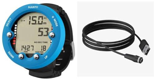 SUUNTO Unisex Dive Zoop Novo, Blau, Einheitsgröße EU & Dive USB-Kabel für D-Serie, Zoop und Vyper Novo, Uni