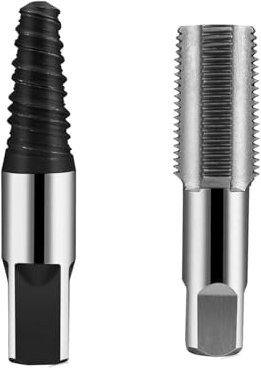 HJIAMA Extracteur Vis 2 Pièces, robinet 1/2,Extracteur de Boulon, Acier Haute Teneur en Carbone Extracteurs de Goujons Vis, Professionnel Ensemble D'extracteurs de Vis, pour Retirer Vis Endommagées