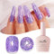 Imtiti Smalto Semipermanente Glitter, Viola Chiaro Iridescente Glitter Smalto Semipermanente Unghie UV Led Soak Off Smalto Gel Unghie Naturale Gel Nail Polish Per Domestico 10ML