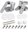 Toilet Seat Hinges Replacement, 1Set Soft Close Toilet Seat Hinges with Screw, Shockproof Zinc Alloy Toilet Seat Fittings, Toilet Hinges Replacement for Most Toilets