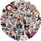 Dead Daylight Aufkleber, 50 Pcs Figur Vinyl Wasserdichte Stickers Für Party, Wasserflasche Scrapbook Laptop Skateboard Computer Für Teens Studenten (50PCS-2)