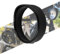 HCmotorku Motorrad 5,75“ Scheinwerfer Trim Ring Visier Stil Scheinwerfer Fit für Harley Sportster XL 883 883N 1200 Dyna Softail FXLR FXST FXSTB Schwarz