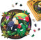 Figured'Art Holzpuzzle Erwachsene und Kinder 200 Teile Tiere - Tropischer Tukan - Originelles Design 28,5x28,5 cm Einzigartige Form mit Premium-Holzkiste