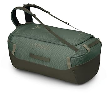 Osprey Transporter Travel Duffel Bag, Pine Leaf/Earl Grey, 95l