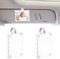 KeaJuidy 2 pièces Porte-photo magnétique en acrylique pour voiture Clip photo pour pare-soleil Cadres photo 9x6 cm