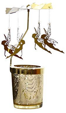 LfrXtra Metall Kerzenhalter Drehen Sich Herum Kerze Brennende Skandinavische Design Rotary Kerzenhalter Weihnachten