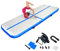 Aufblasbare Air Matte Tumble Track, 3m 4m Tumbling Matte Turnmatte, 10cm hoch rutschfeste Gymnastikmatte für Zuhause, Outdoor, Fitness, Yoga, Training, Cheerleading, Wassersport(Blau,400x100x10 cm)