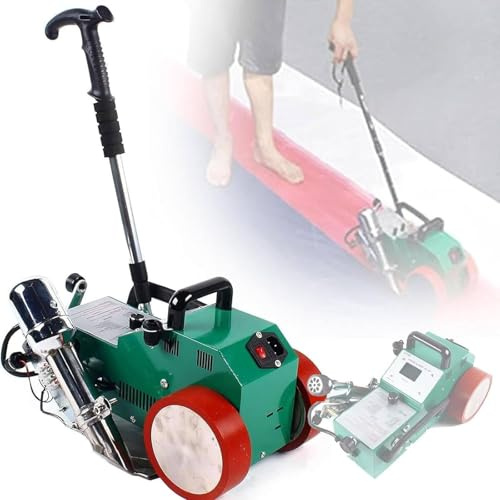 HajMyrdonyx Automatische PVC-Banner-Schweißmaschine 1800 W, Kunststoffschweißgerät, Thermisches Spleißgerät Für PVC-Planen, Wärmeschweißgerät Für Werbung, Sprühlackierung, Leuchtkastenstoff