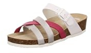 ARA Damen Pantolette Bali Pebble,pink,Weiss Gr. 41