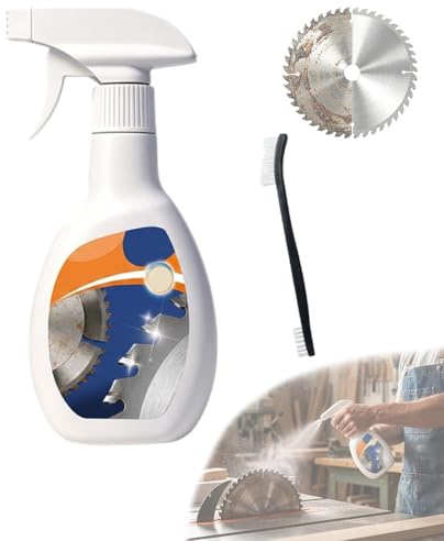 Saw Blade Cleaner Spray, Resin Remover, Blade & Bit Cleaner for Saw Blades, Router Bits and Woodworking Tools, 330ml Tool Cleaner Spray (330ml)