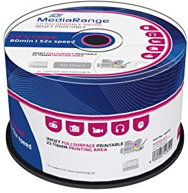 MediaRange MR208 Confezione CDR80, Bianco