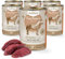 AniForte Barf Hundefutter Nass Pferd Pur 6 x 400g – Fleisch Pur, Barffleisch für Hunde, Barffutter, Nassfutter getreidefrei & ohne Zusätze, Wet Dog Food Dosenfutter