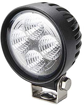 HELLA VALUEFIT 1G0 357 000-011 LED-Arbeitsscheinwerfer - R600-12/24V - rund - 500lm - geschraubt/Anbau - schwenkbarer Montagebügel - Nahfeldausleuchtung - Kabel: 2000mm - Stecker: offene Kabelenden