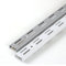 PRIOstahl® WANDSCHIENEN für REGALTRÄGER | 2 x SCHIENEN | 2-reihig | 2000 mm | Silber | Regalhalter Wandregal Regalbodenträger Regal Regalwinkel