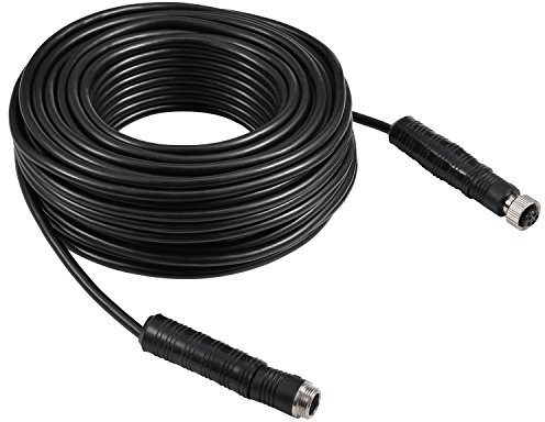 Rückfahrkamera Kabel 4PIN Video Power Aviation Verlängerungskabel für Fahrzeug Auto Wohnmobil Bus Van LKW Wohnmobil Anhänger Wohnmobil Rückfahrparkmonitor CCTV-System Wasserdicht Stoßfest 15m 49,2ft