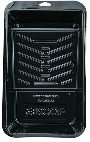 Wooster Brush BR403-6 1/2 Jumbo-Koter Plastic Tray, Black, 6-1/2 in
