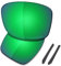 Saucer Premium Ersatzgläser für Oakley Jupiter Squared OO9135 Sonnenbrillen High Defense - Jade Green Polarisiert