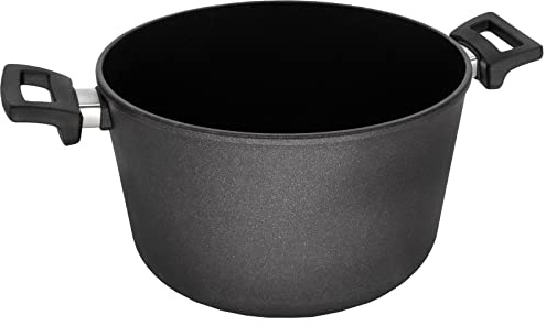 Eurolux Guss-Topf Ø 28 cm Induktion - 8.5 Liter - großer induktiver Universal-Kochtopf Aluguss mit Antihaft-Beschichtung - Made in Germany