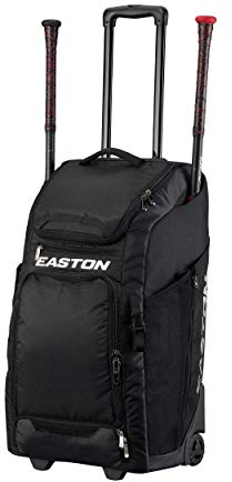 Easton Catcher's Bat and Equipment Wheeled Bag, Black, Baseball/Softball