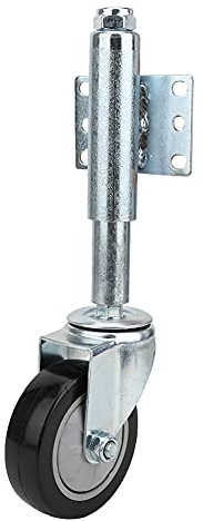 4-Zoll-Federrad geladene Radtür Schwarze Federrollen VC-Radrolle 120 kg Maximale Last(4-in)