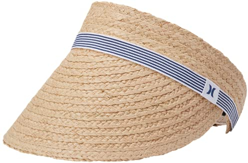 Hurley W Paros Straw Visor bleiches Elfenbein Einheitsgröße