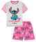 Lilo and Stitch Stay Weird Pyjama court pour fille Rose/blanc - Rose - 6 ans