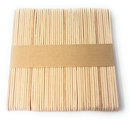 Wooden Lolly Sticks [Plain, Pack of 50]
