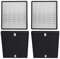 Trade-Shop Ersatz für 2X HEPA-Filter + 2X Aktivkohle-Filter Philips AC4158/00 kompatibel mit Philips AC4080/10 2-in-1 Kombigerät Luftreiniger/Austauschfilter Set
