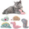 Nobleza - Katzenminze Plüschtiere 5PCS Katzenminze Plüschtiere,Weiches Plüsch Katzenspielzeug,Spielzeugsets Kätzchen Reinigung Training Spiel Knabbern