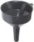 Simply FUN203 203MM (8IN) Funnel for Mess-Free Rapid pouring of Liquids and Finely Grounded Solids - Lightweight & Compact,Black