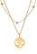 LIKGREAT Damen-Halskette, indischer Yoga-Anhänger, Om, Ohm, Sanskrit-Anhänger, Halsketten mit Hindu-Symbol, Schmuck für Frauen und Mädchen (gold)
