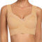 WOWENY Soft BH Ohne Bügel Vollschalen BH Damen Ohne Bügel mit Breiten Träger Schlaf Bustier Bralette Damen Komfort Weicher Klassischer BH Unterwäsche Braun M