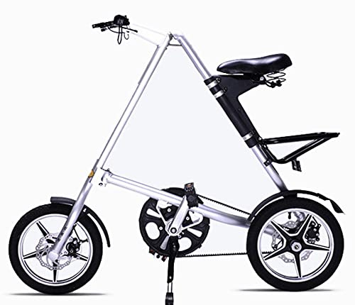 Ultraleichtes Mini-Faltrad, 14 Zoll Fahrrad, Tragbares Outdoor-U-Bahn-Fahrzeug, Faltbares Fahrrad Für Männer Und Frauen White,14inch