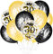 GoldRock 30. Geburtstag Deko Set Gold - 15 Stück Luftballons, Happy Birthday Ballon für Mann Frau - Party Dekoration Zubehör 30 Jahre