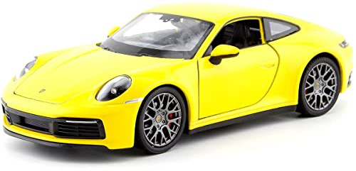 Compatible with Porsche 911 (996) Carrera 4S Yellow 1:24 Welly 24099