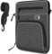SIMTOP Borsa da Tablet da 12,9 pollici, IPad Pro (5th/4th/3rd Gen), Impermeabile, Borsa da Lavoro da Uomo, in Poliestere, Grigio Scuro