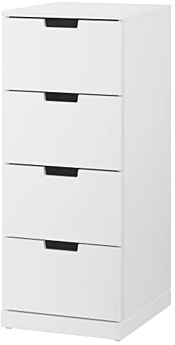 Ikea NORDLI Kommode mit 4 Schubladen, 40 x 99 cm, weiß