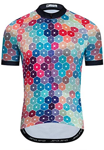 Herren-Radtrikot für den Sommer, cooles Mountainbike-Shirt, MTB-Kleidung, Biking-Ausrüstung für Rennrad, BMX, Fahrrad, S-5XL, 2ht11, L