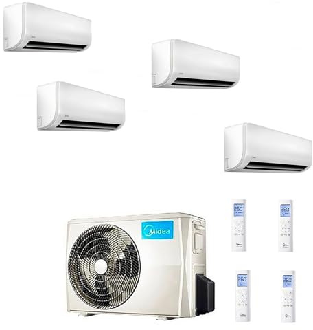 Climatizzatore Condizionatore QUADRI 9+9+9+9 Midea EXTREME EXCLUSIVE WI FI READY R-32 U.E.M40B-36HFN8 FULL DC INVERTER A++/A+