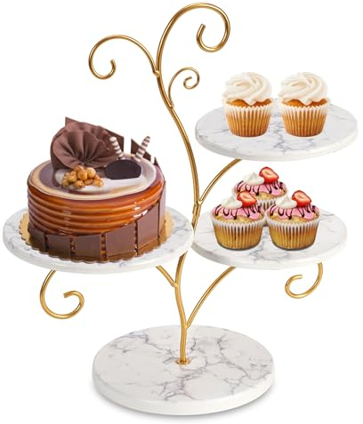JUJOYBD Cupcake Ständer 4 Etagen - Dekorativer Tortenständer für Hochzeit, Party, Geburtstag - Blumenförmiger Muffinständer für Muffins, Minikuchen - Cupcake Halter Etagenständer 4-stöckig