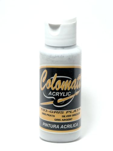 PINTURA ACRÍLICA COLOMATT 103 GRIS PLATA